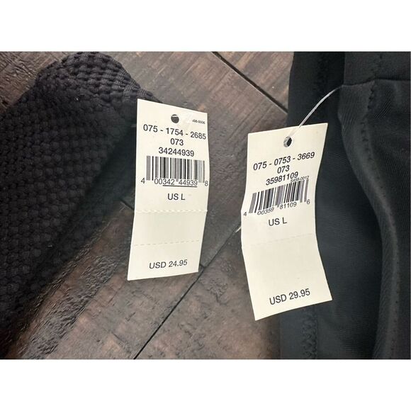 Aerie Black Cheeky Bottom and Tie Back Top Bikini Size Large New - Picture 3 of 4